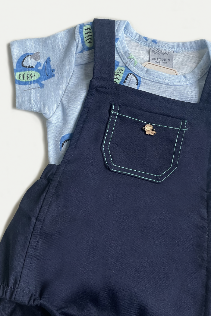 Overall Con Body de Cocodrilos