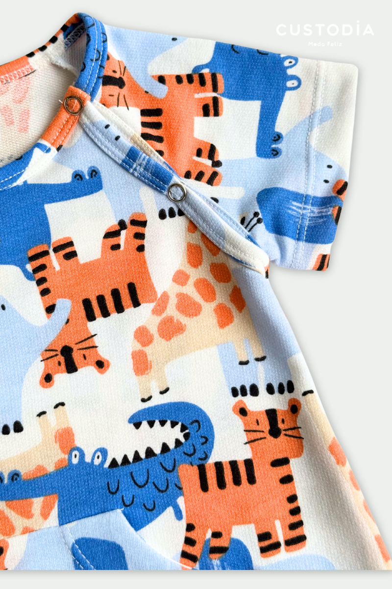 Mameluco Safari Recién Nacido