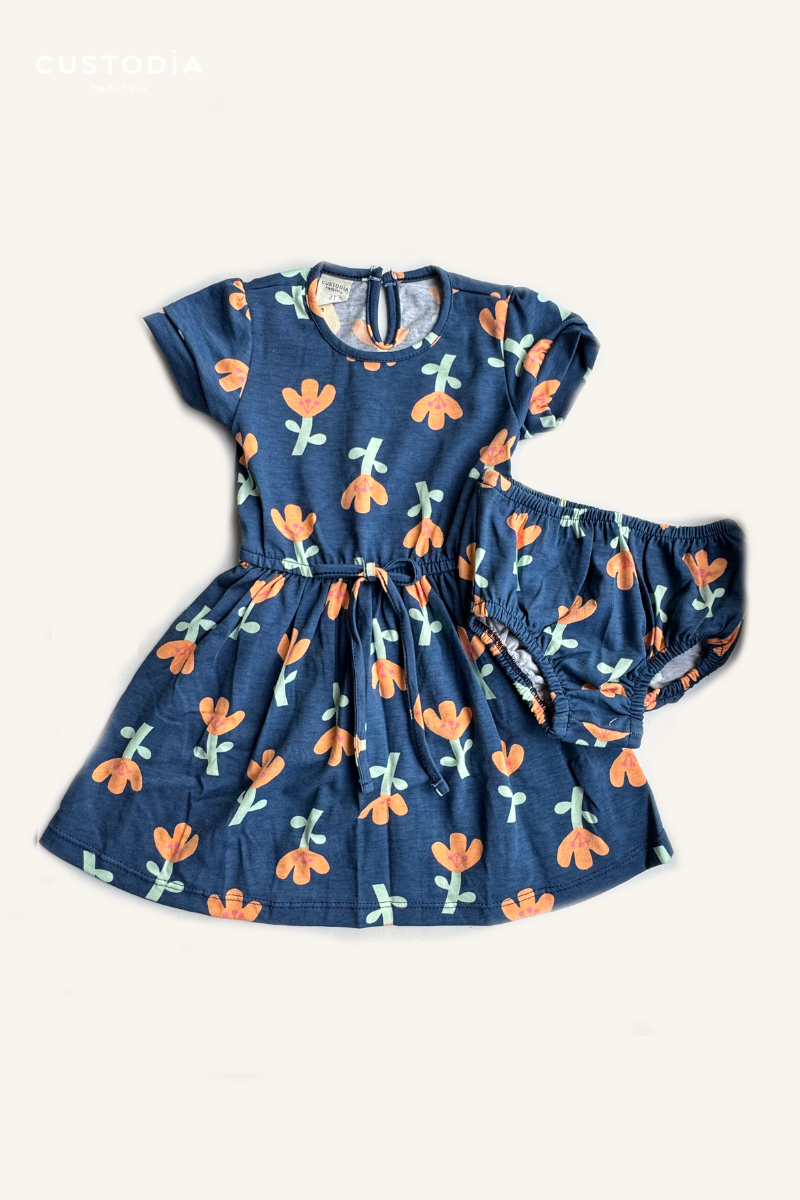 Vestido Con Panty Tulipanes