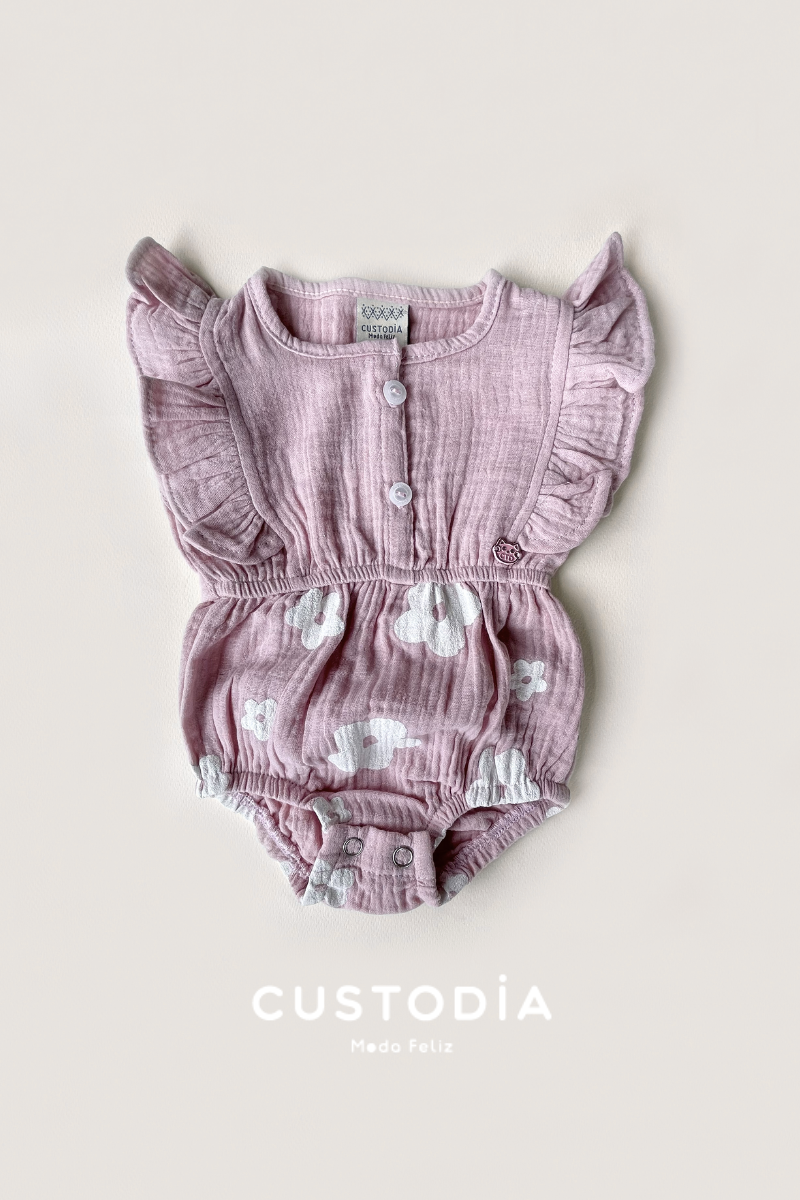 Mameluco Gasita Flores Brillos