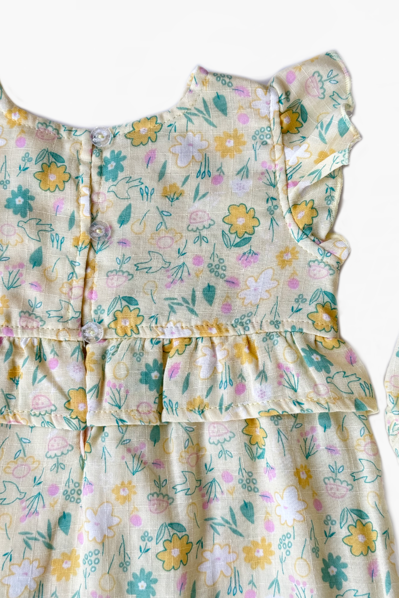 Vestido Flores Con Panty