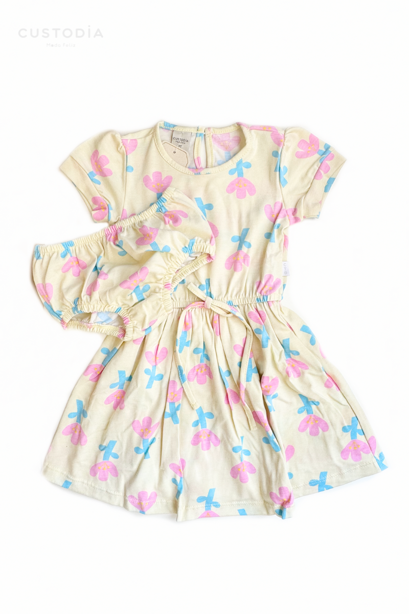 Vestido Con Panty Tulipanes