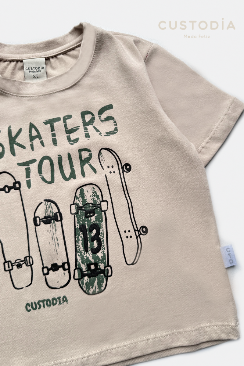 Camiseta Patinetas Bebé Niño