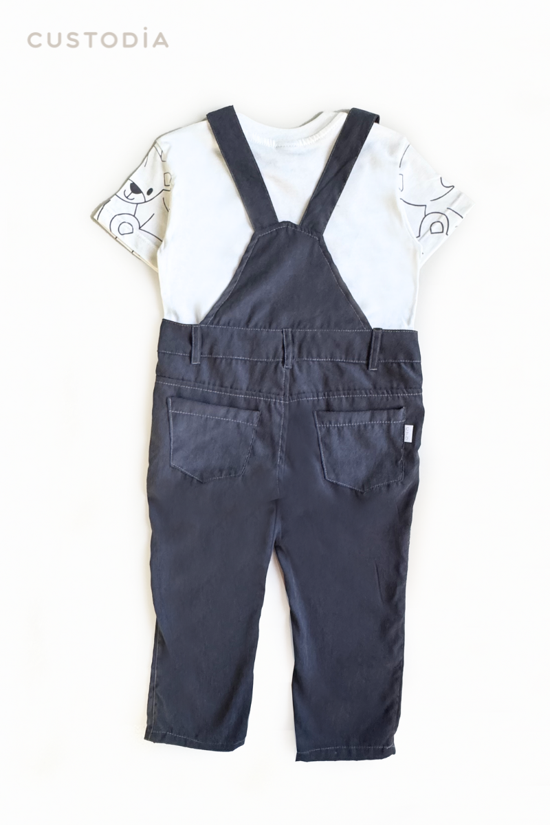Set 2 Prendas Overall Ositos
