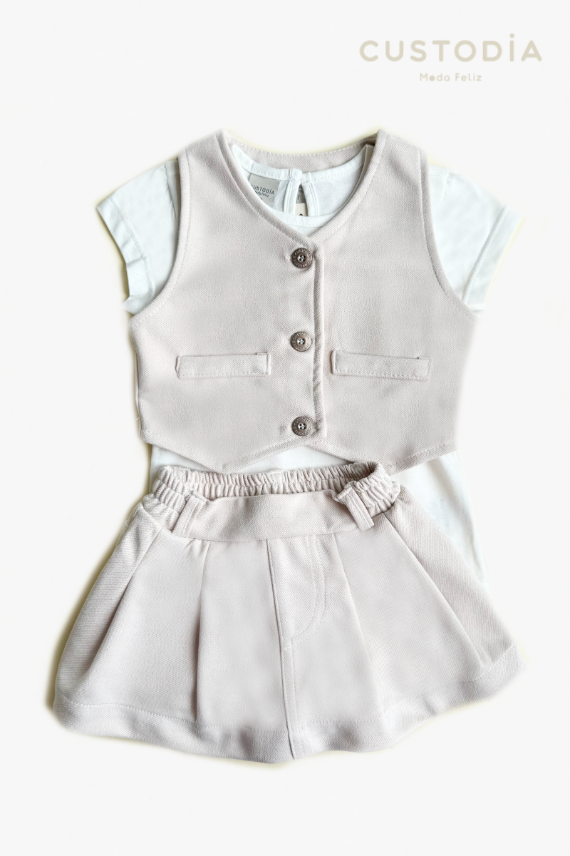 Set Chaleco y Falda Short Margaret