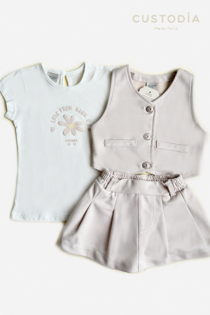 Set Chaleco y Falda Short Margaret