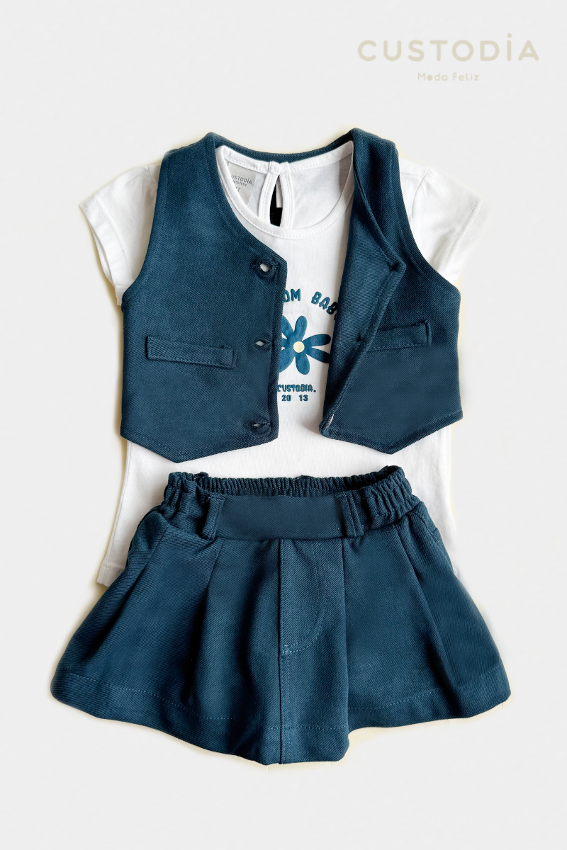 Set Chaleco y Falda Short Margaret