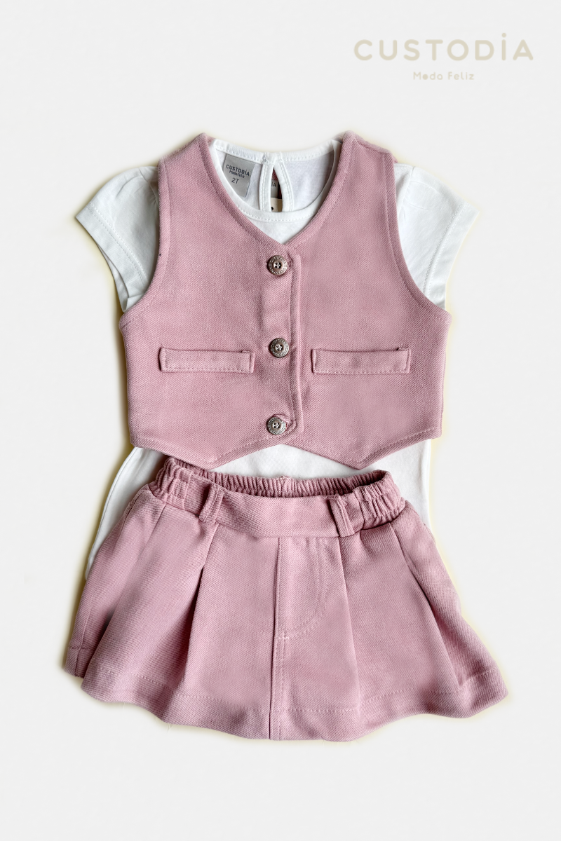 Set Chaleco y Falda Short Margaret