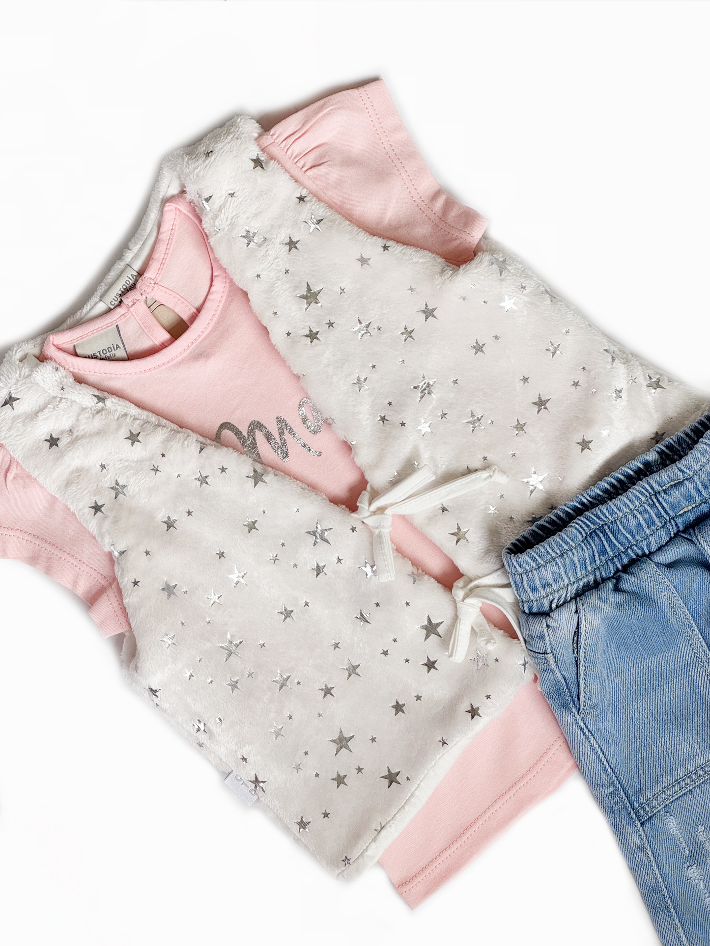 Set Chaleco, Camiseta y Jean Estrellas Mágicas