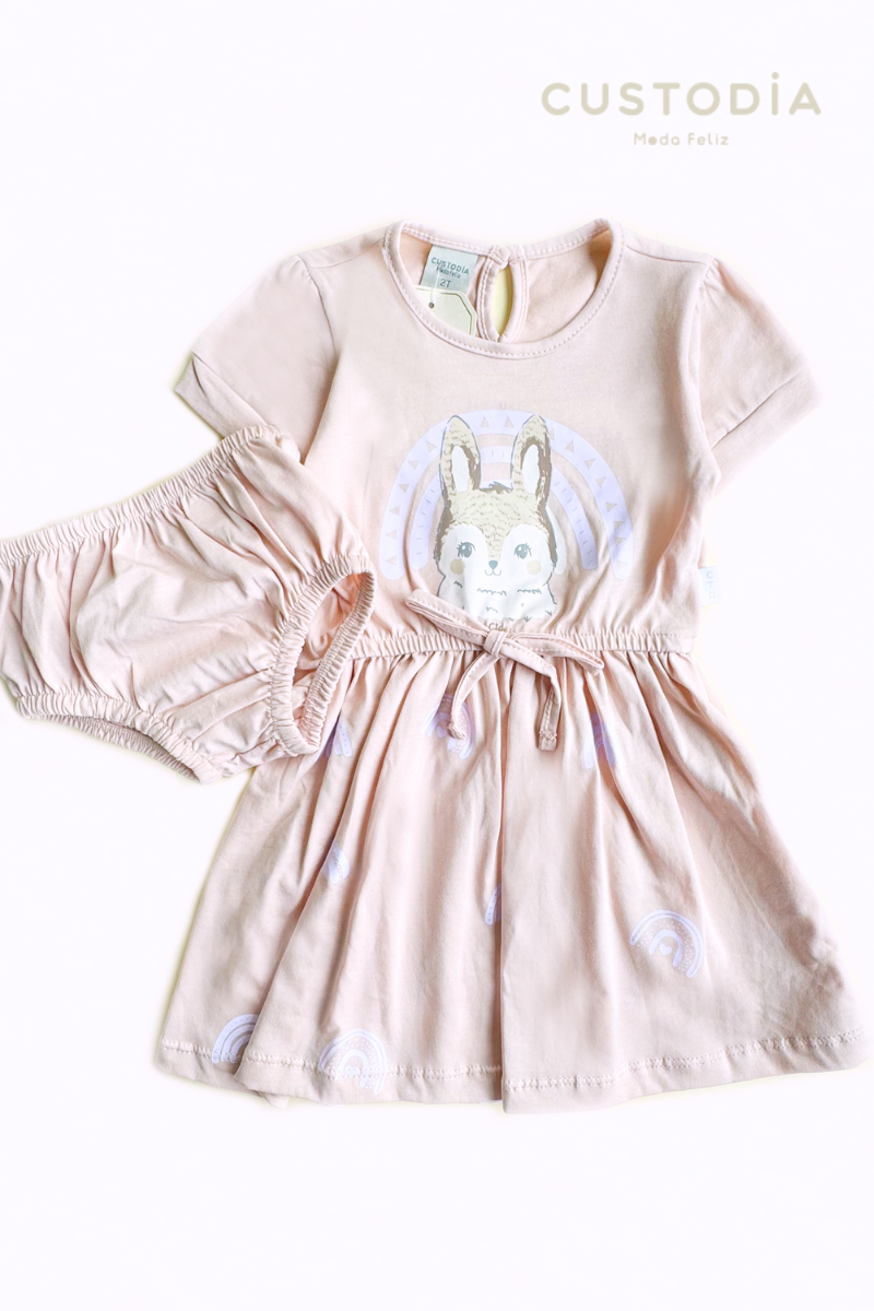 Vestido Con Panty Conejita