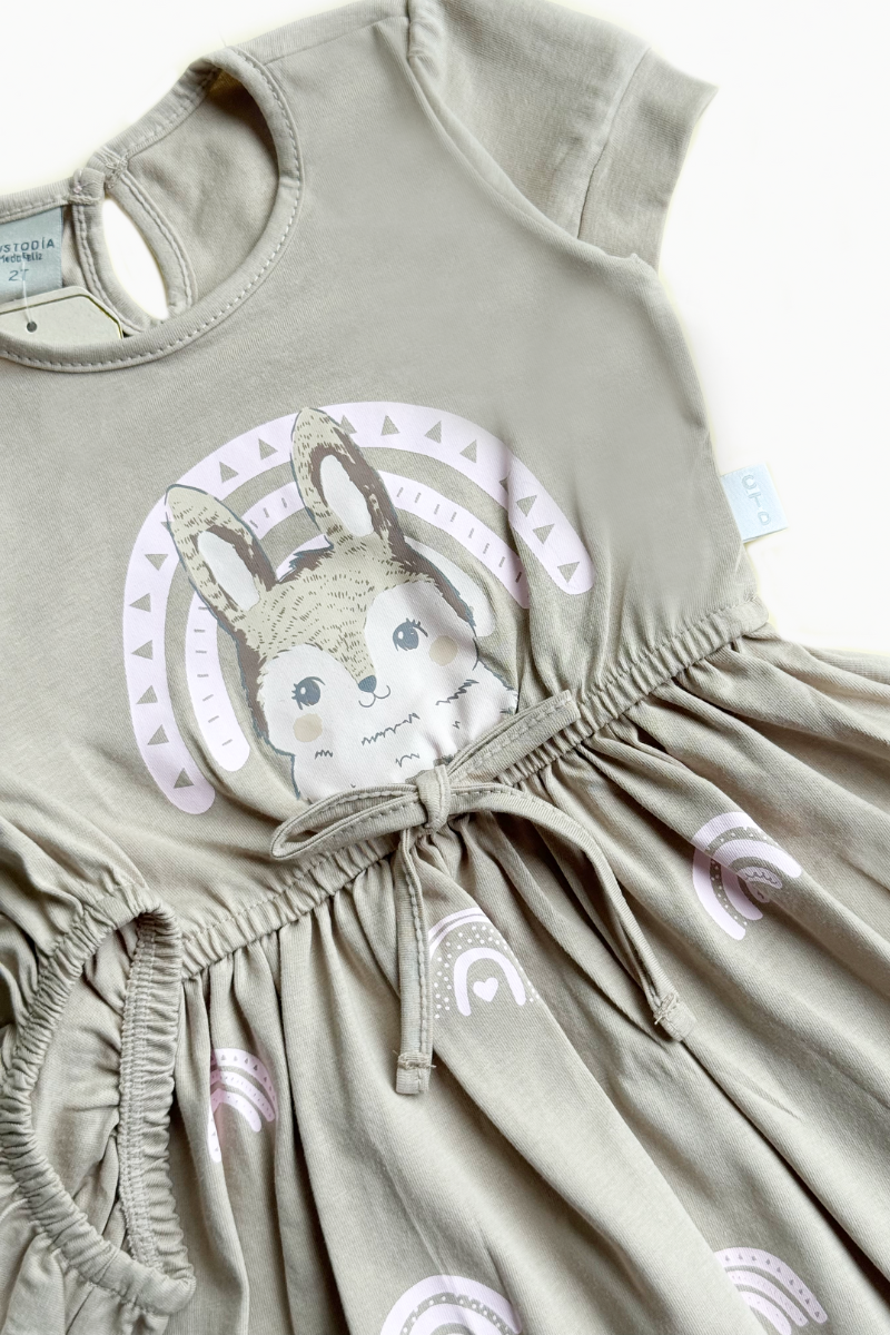 Vestido Con Panty Conejita