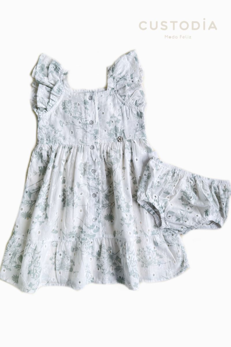 Vestido Botones Ojalillo