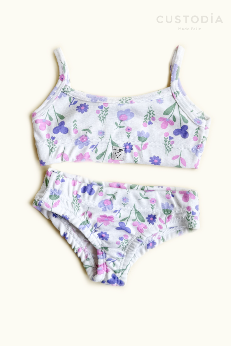 Conjunto Interior de Crop y Panty