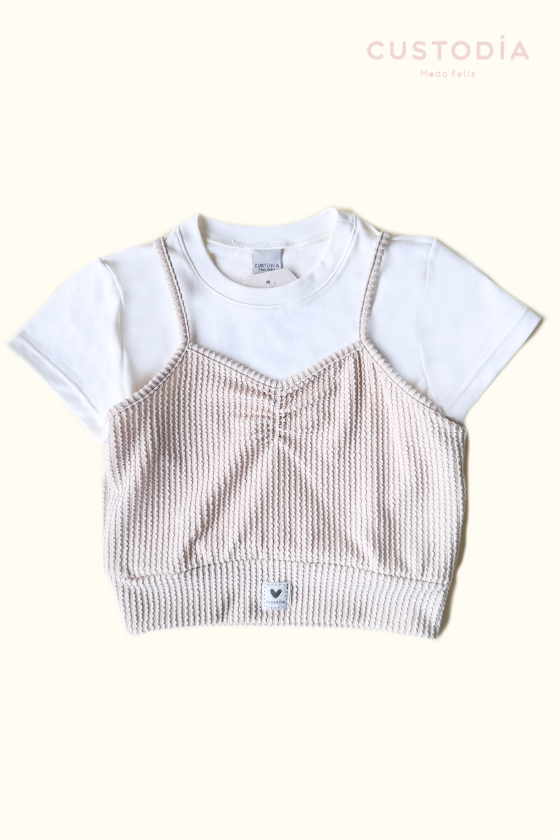 Camiseta Love en Rib