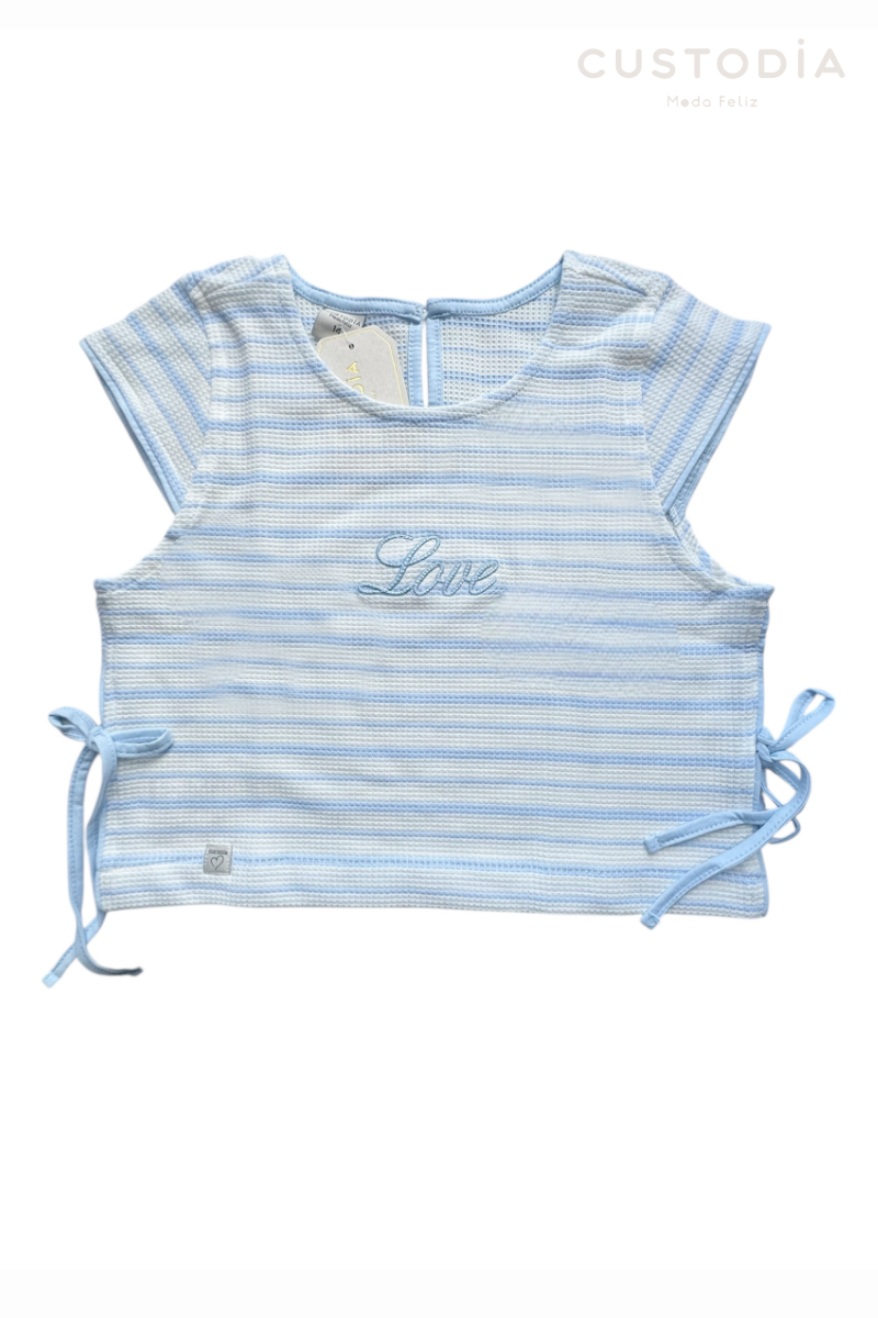 Camiseta rayas Bordado