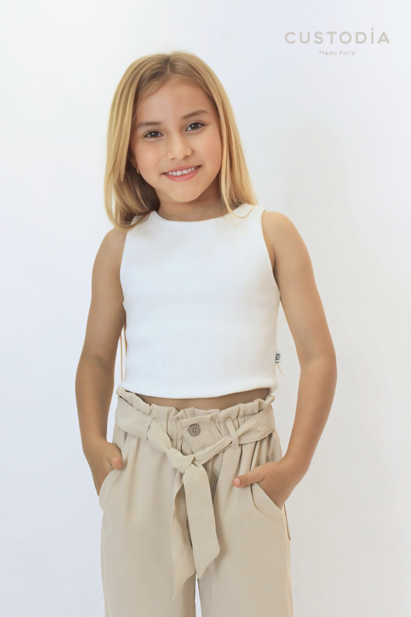 Set Pantalón y Crop Top Moños