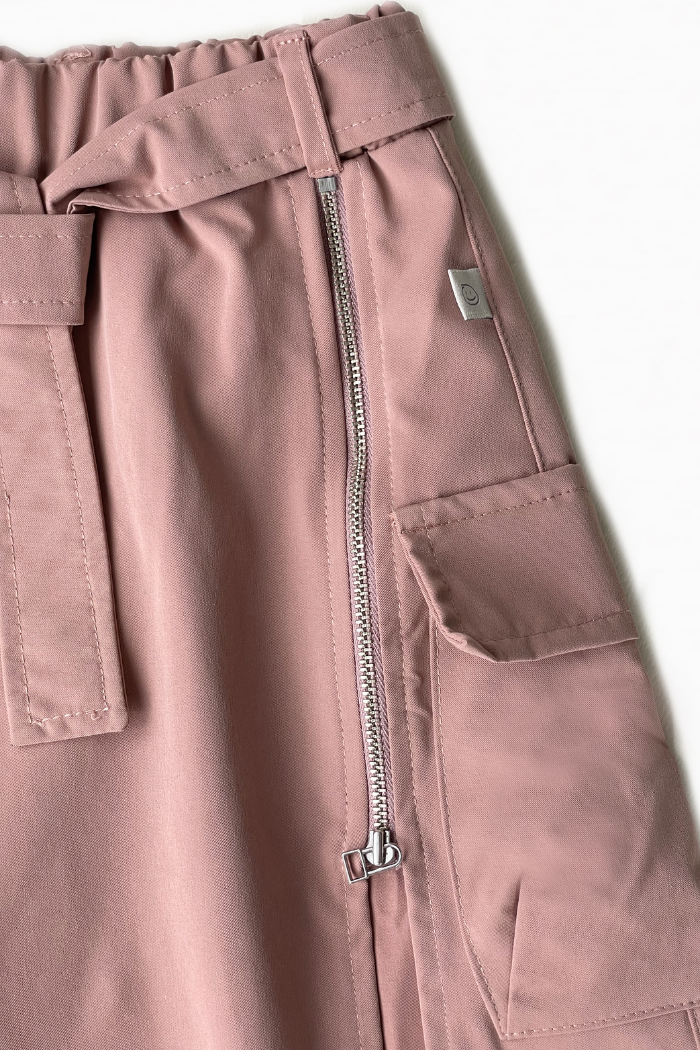 Set Con Falda Larga Estilo Cargo / Maxifalda