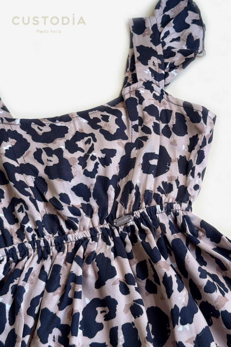 Vestido Animal Print Amarre