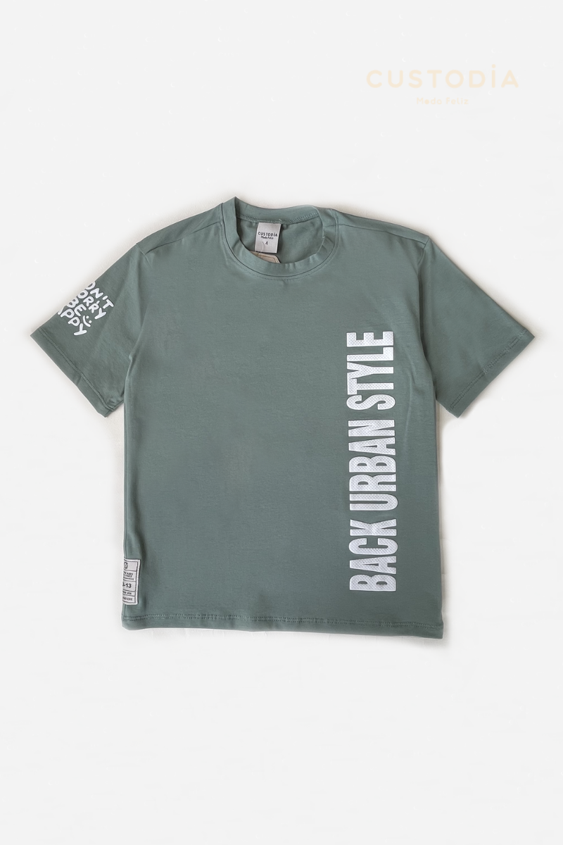Camiseta Urban Happy Para Niño
