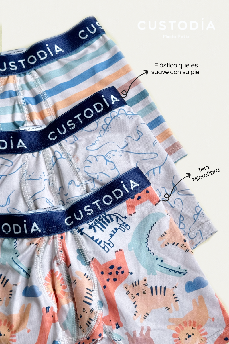 Pack x3 de Boxer Niño