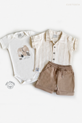 Set 3 Prendas Camisa, Body y Bermuda Sun