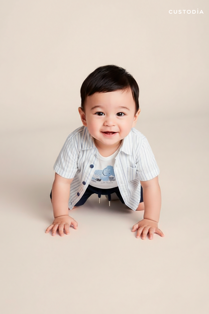 Set 3 Prendas Camisa, Body y Bermuda Sun