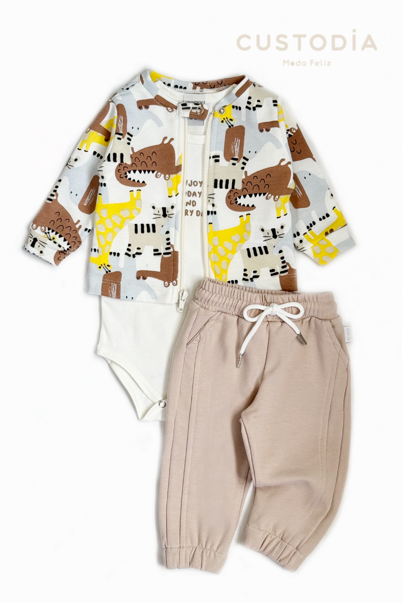 Set 3 Prendas Body - Buzo - Jogger Selvita
