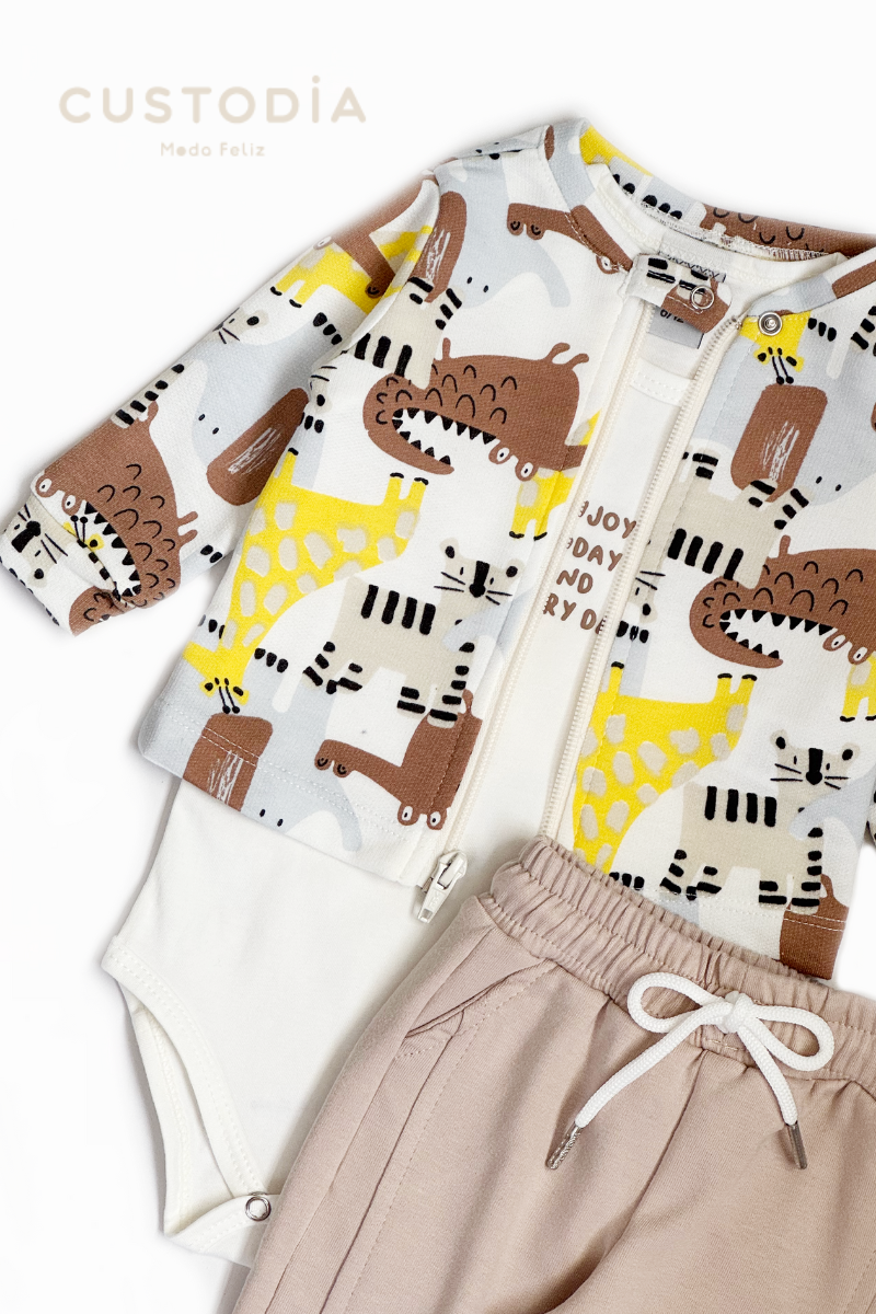 Set 3 Prendas Body - Buzo - Jogger Selvita