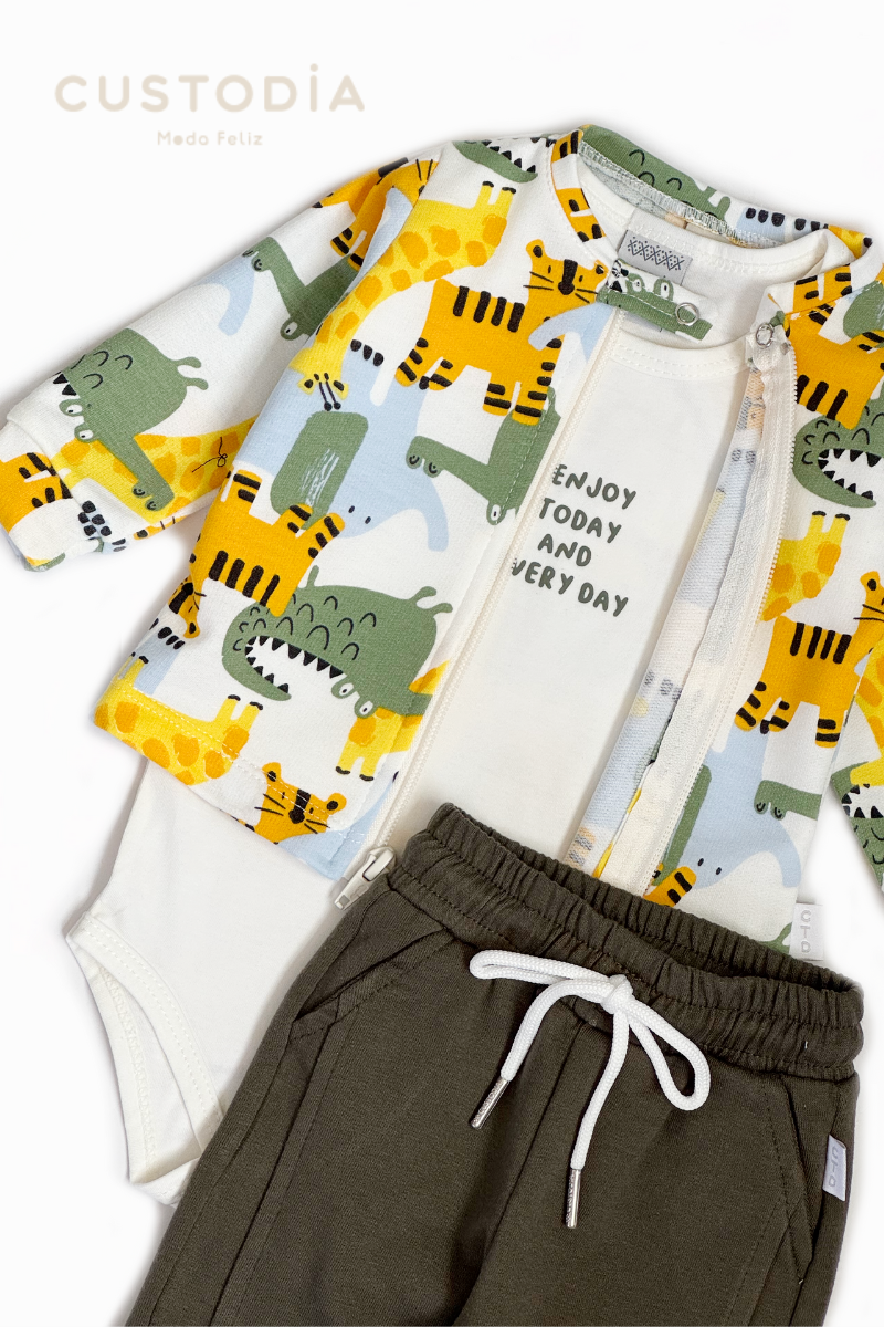 Set 3 Prendas Body - Buzo - Jogger Selvita