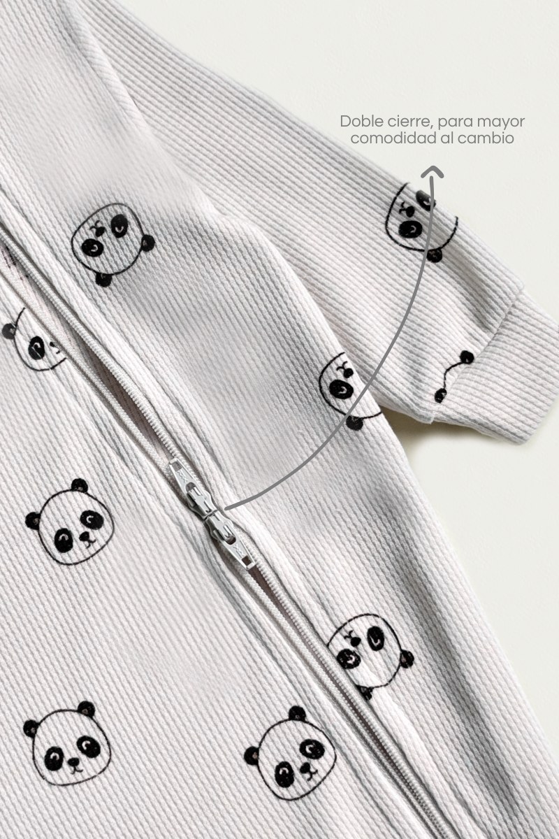 Pijama Entera Panda Doble Cierre