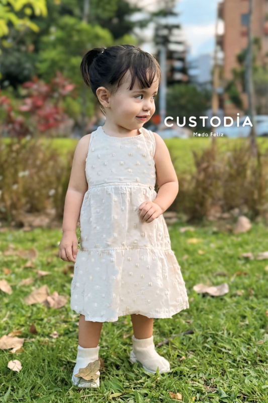 Vestido De Motitas Para Bebé