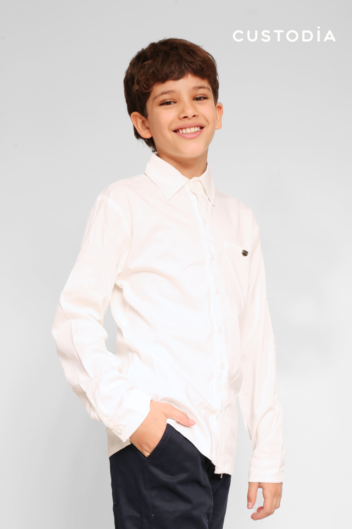 Camisa Básica Para Niño