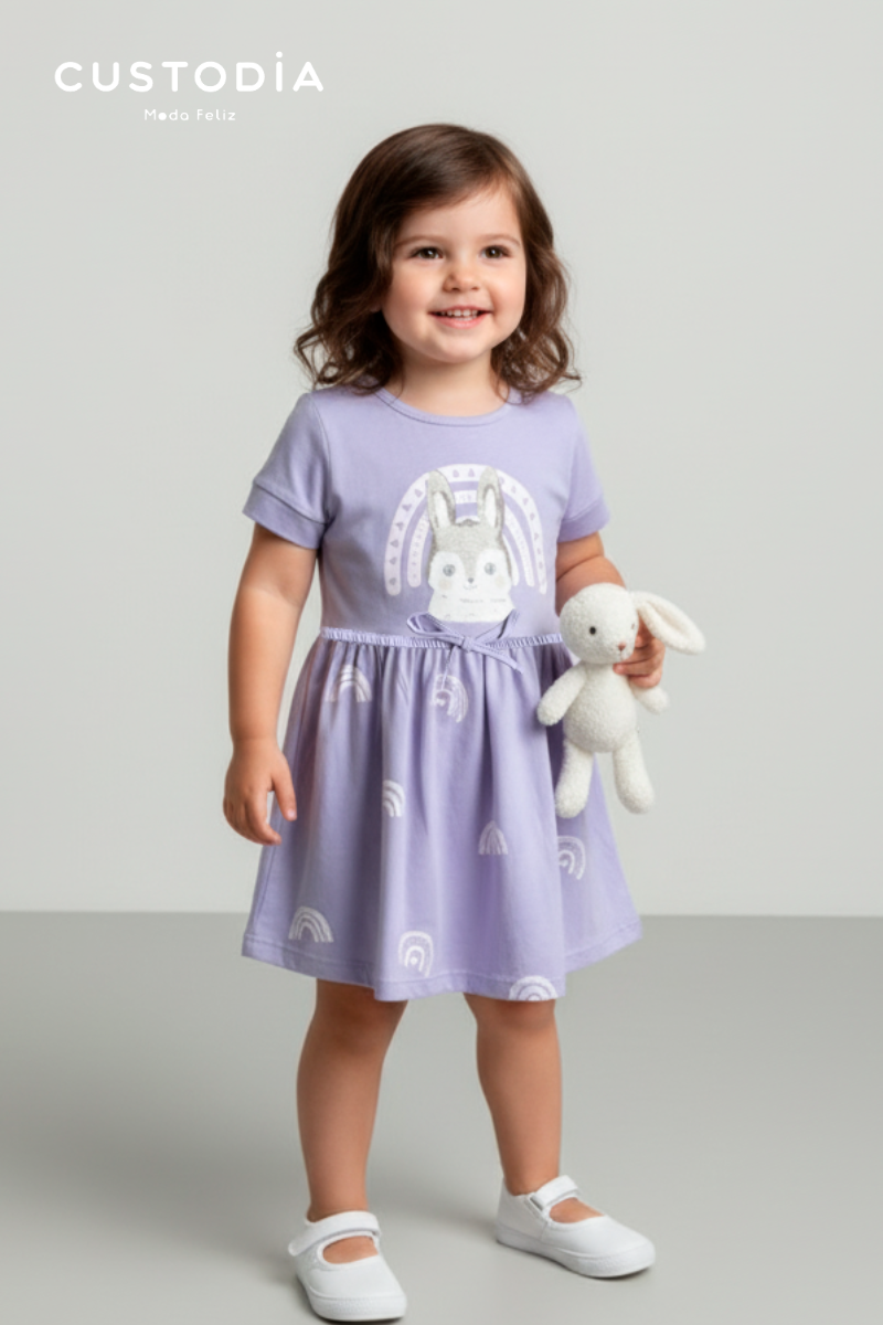 Vestido Con Panty Conejita