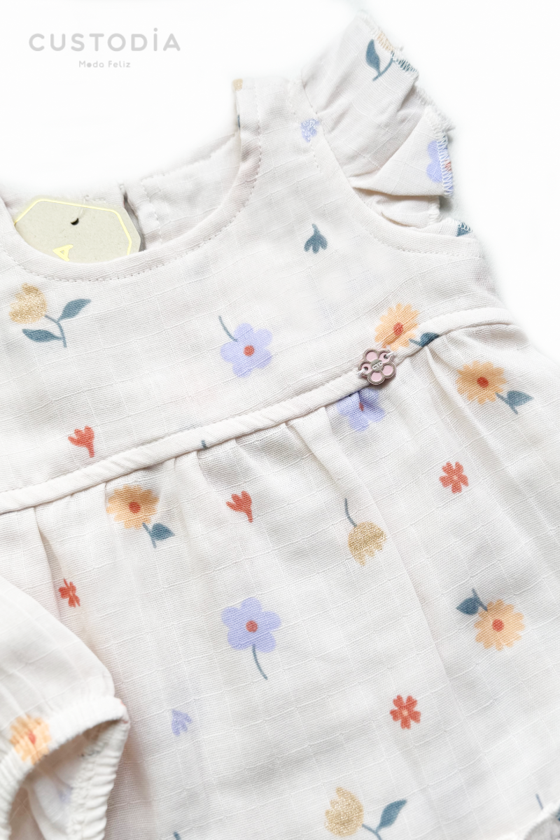 Vestido y Panty Jardín