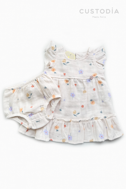 Vestido y Panty Jardín