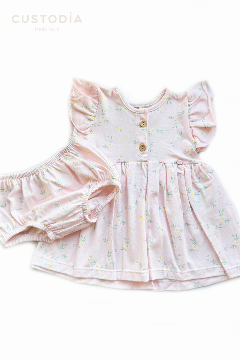 Vestido y Panty Jardín