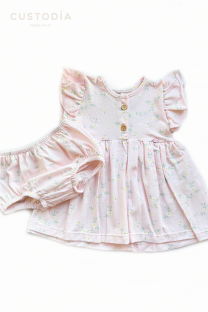 Vestido y Panty Jardín