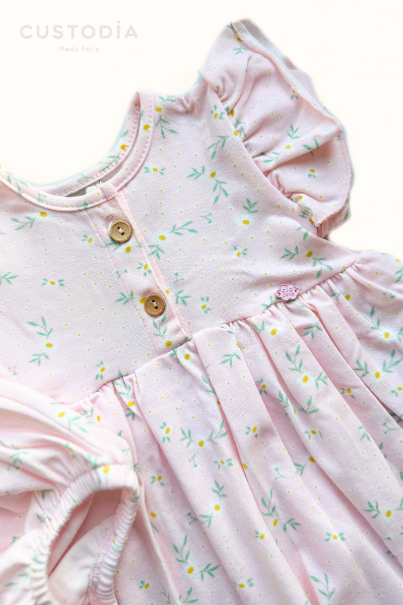 Vestido y Panty Jardín