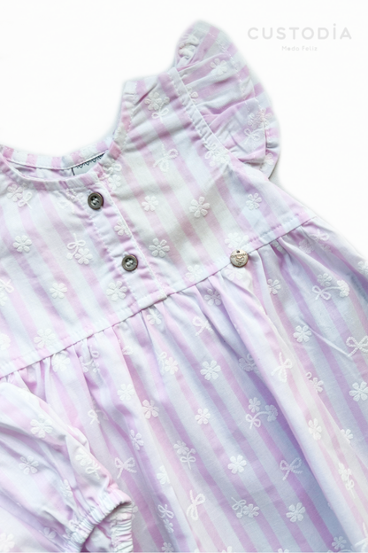 Vestido y Panty Rayas