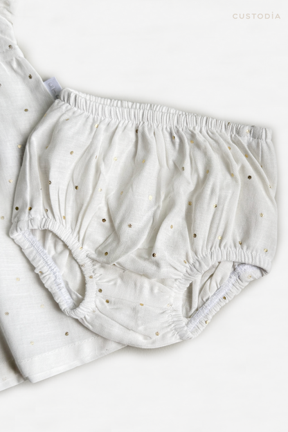 Vestido Puntitos Camisero Con Panty