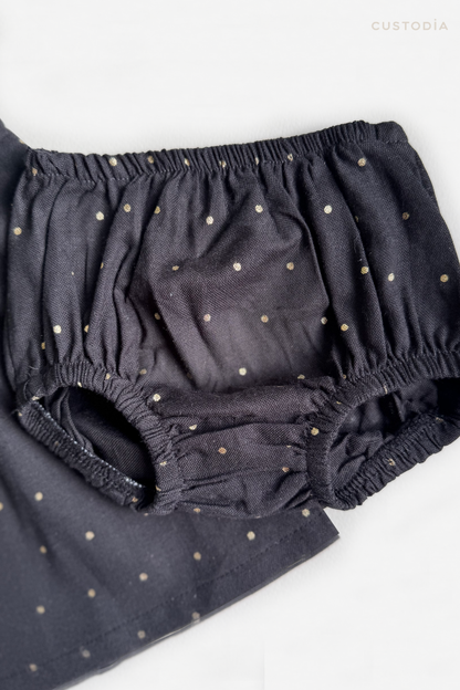 Vestido Puntitos Camisero Con Panty