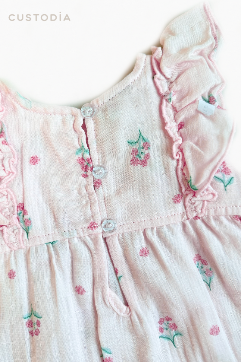 Vestido Floral Con Panty