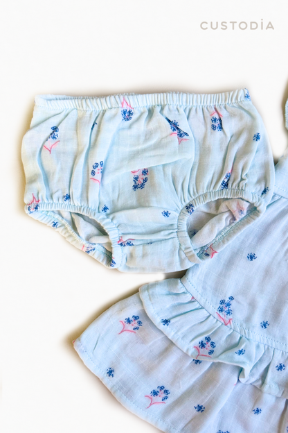 Vestido Floral Con Panty