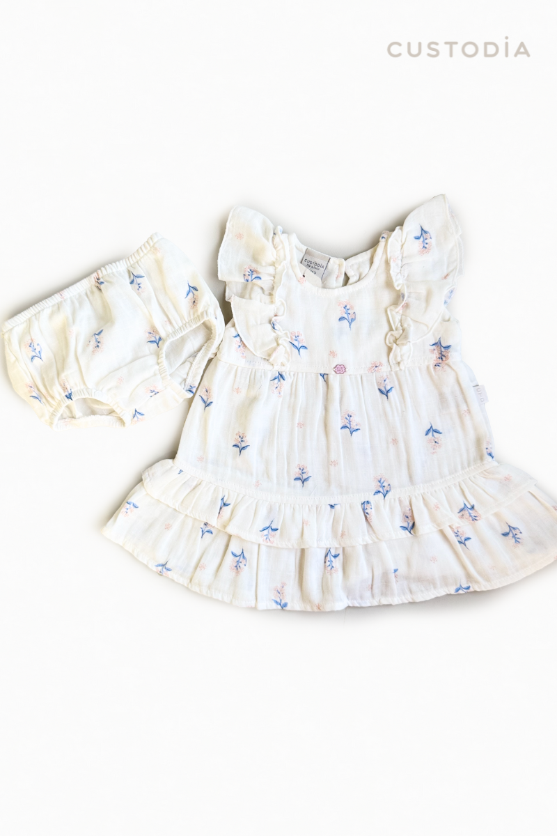 Vestido Floral Con Panty