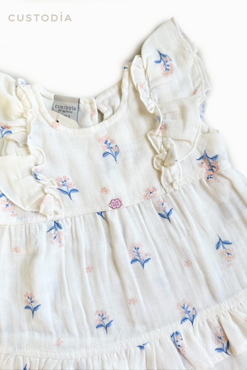 Vestido Floral Con Panty