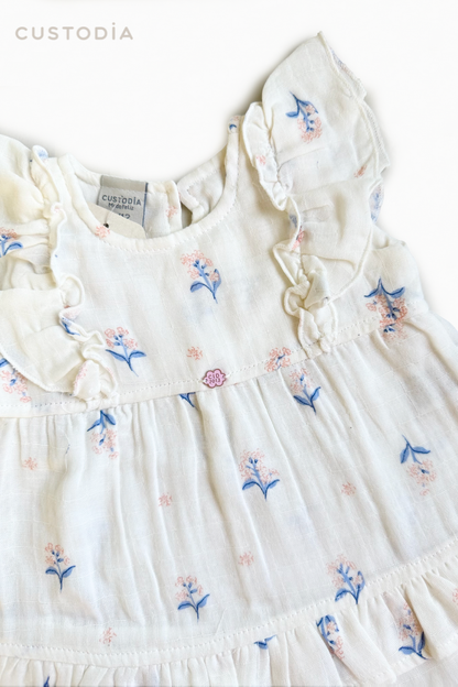 Vestido Floral Con Panty