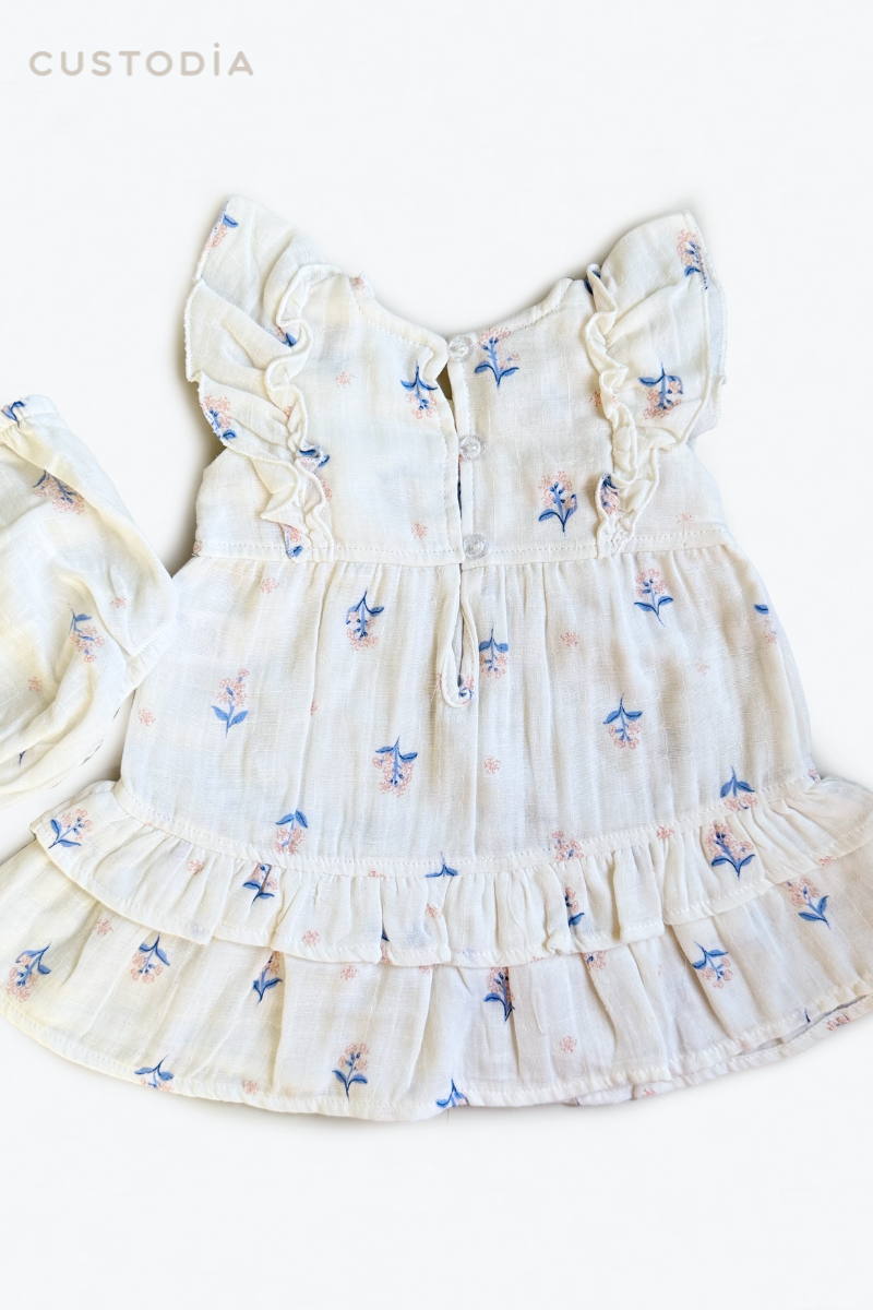 Vestido Floral Con Panty