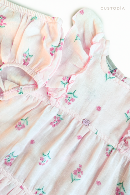 Vestido Floral Con Panty