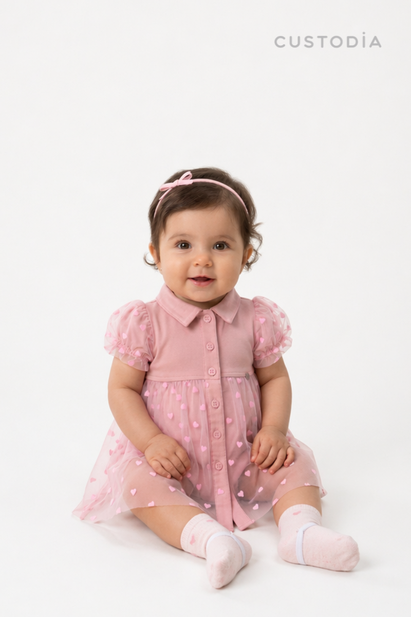 Vestido Tull Corazones