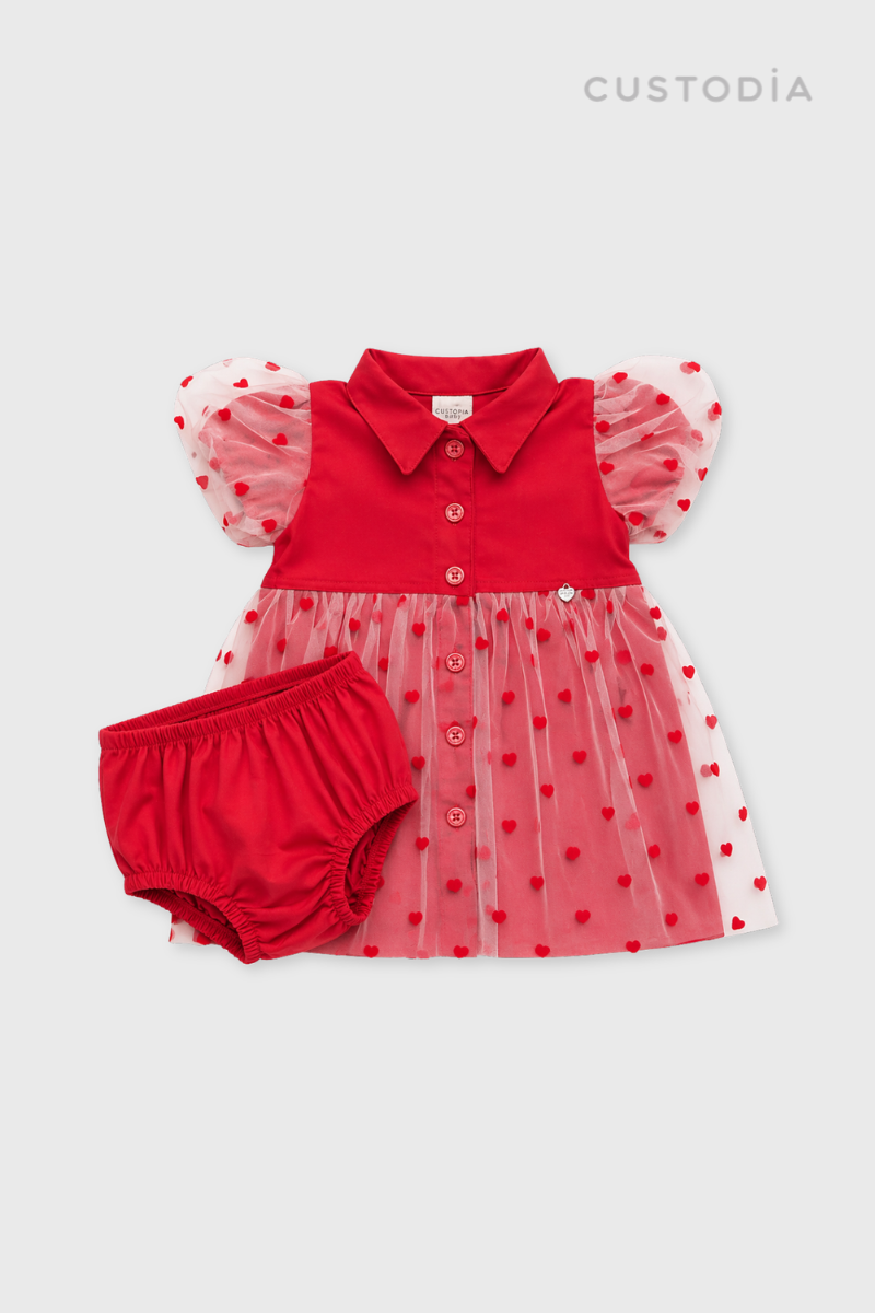 Vestido Tull Corazones